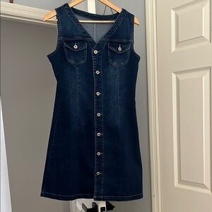 Denim Sleeveless Mini Dress